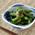 green beans with sesame sauce