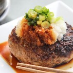 Hamburger Steak with Daikon Oroshi