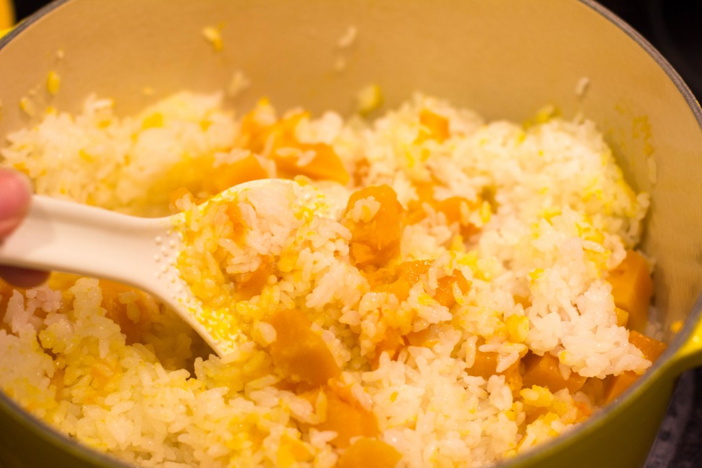 Kabocha Gohan (kabocha squash rice)