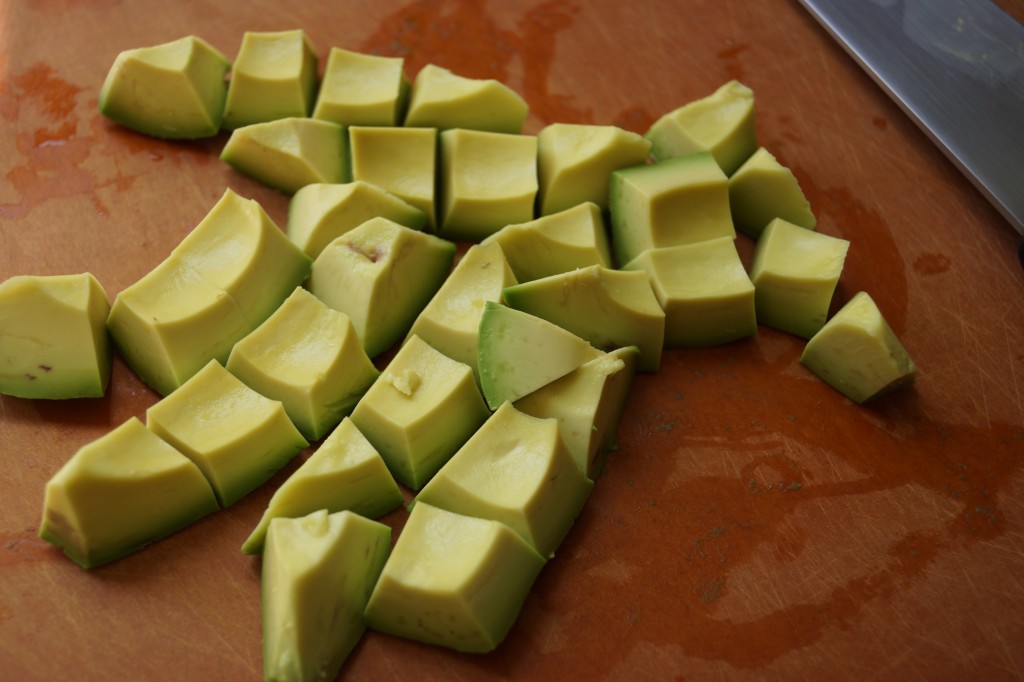 avocado salad with wasabi dressing