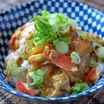 salmon and egg donburi