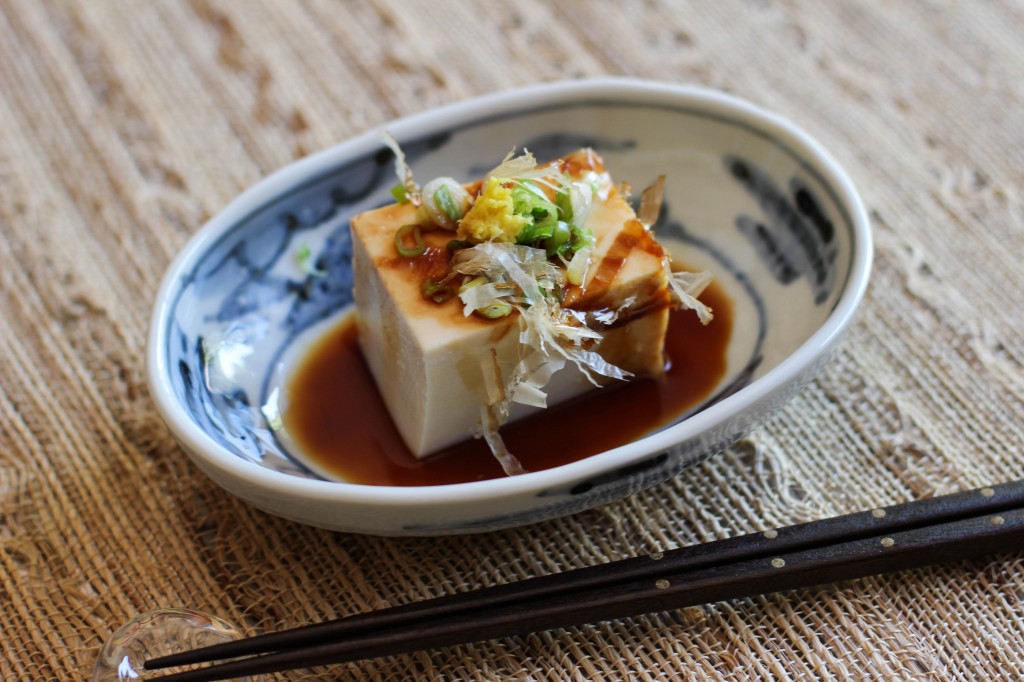 Hiyayakko (Cold Tofu Salad)