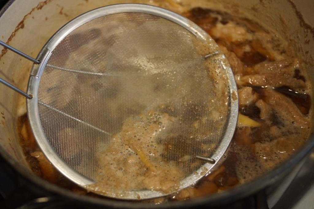 pork shigureni with sesame