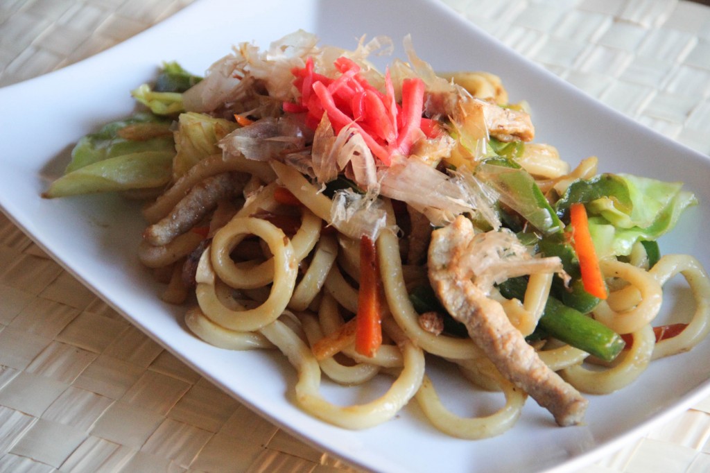 Yakiudon (Stir-fried Udon noodles)