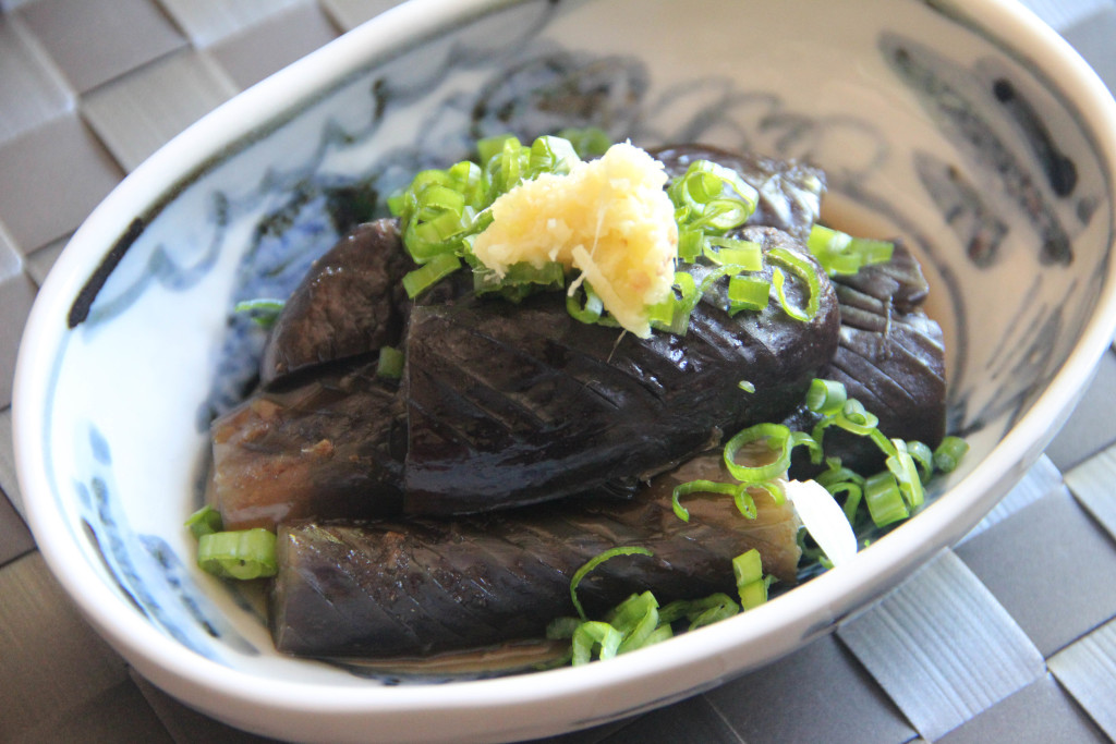 Nasu Nibitashi (Braised Eggplant)