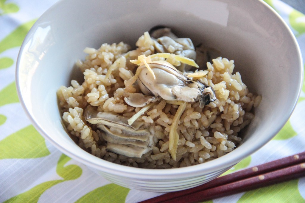 Kaki Gohan (Oyster Rice) Recipe