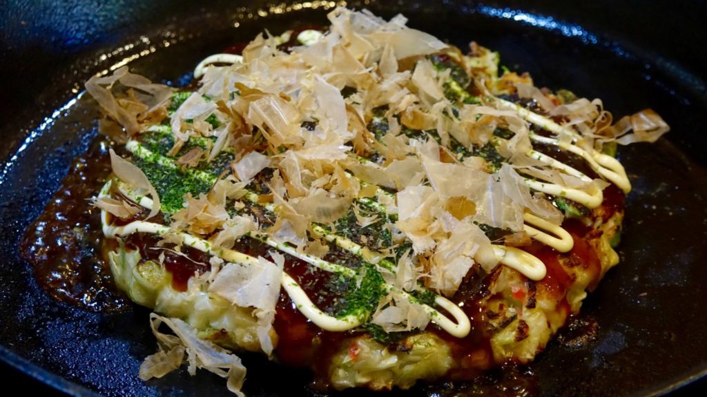 Okonomiyaki with Squid