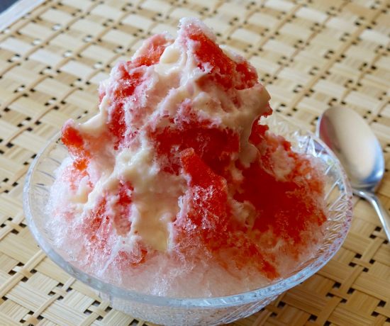 Strawberry and Milk Kakigori