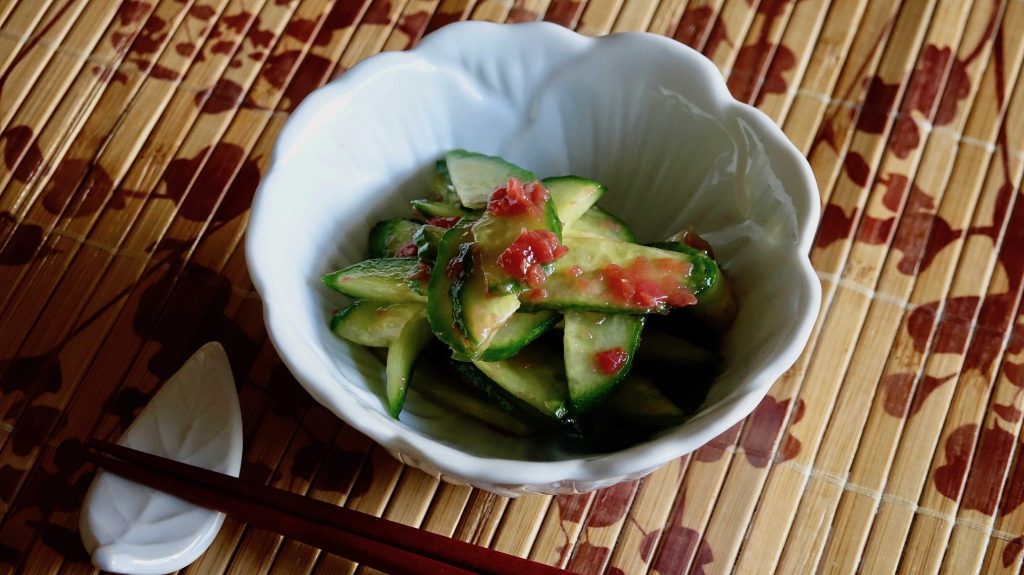 cucumber with plum sauce