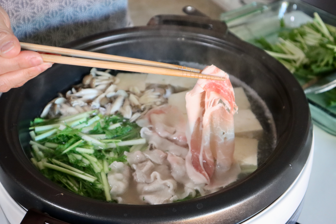 Japanese Spicy Pork and Seafood Nabe - A Hearty Japanese Hot Pot