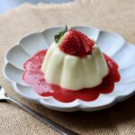 Bavarois with Strawberry Sauce