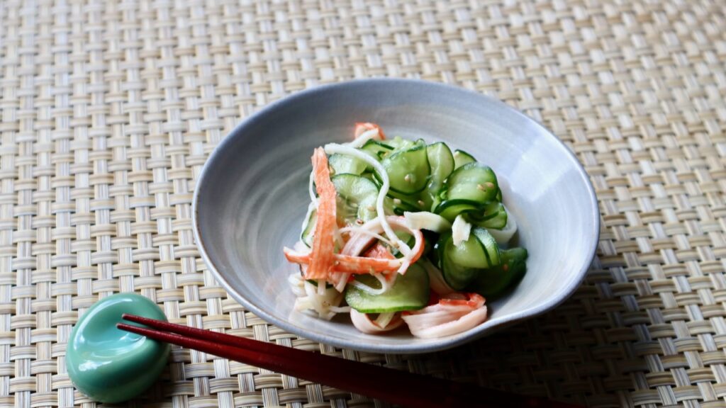 Crab and Cucumber Sunomono