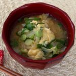 cabbage and egg miso soup