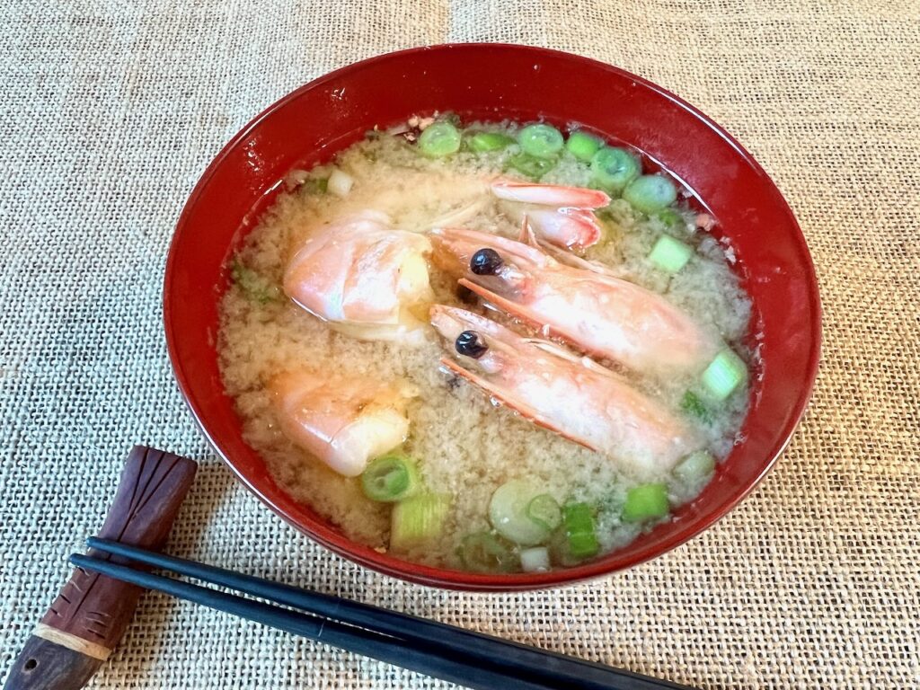 Miso Soup with Shrimp