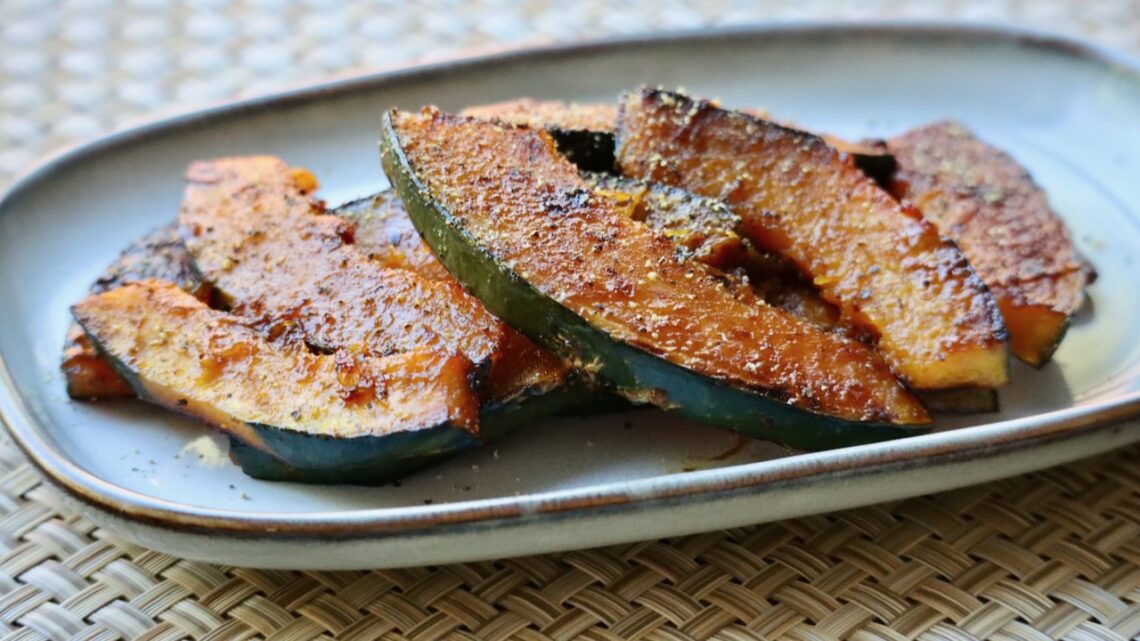 Sautéed Kabocha with butter and soy sauce