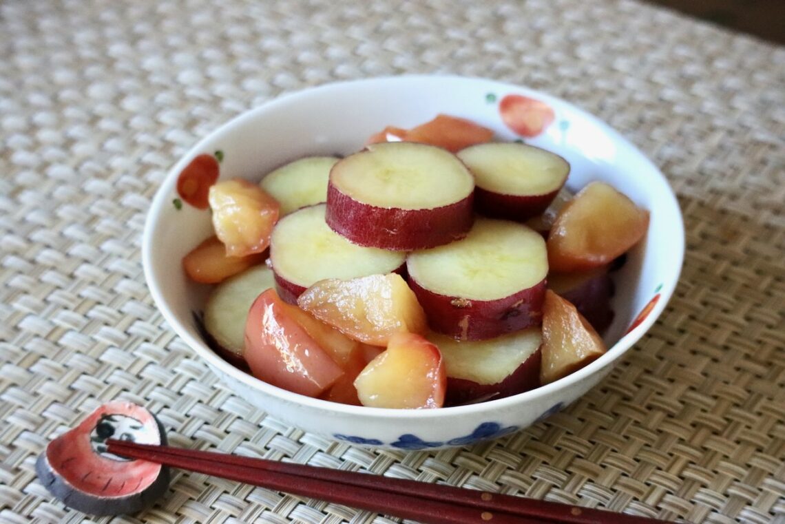 Simmered Sweet Potato and Apple