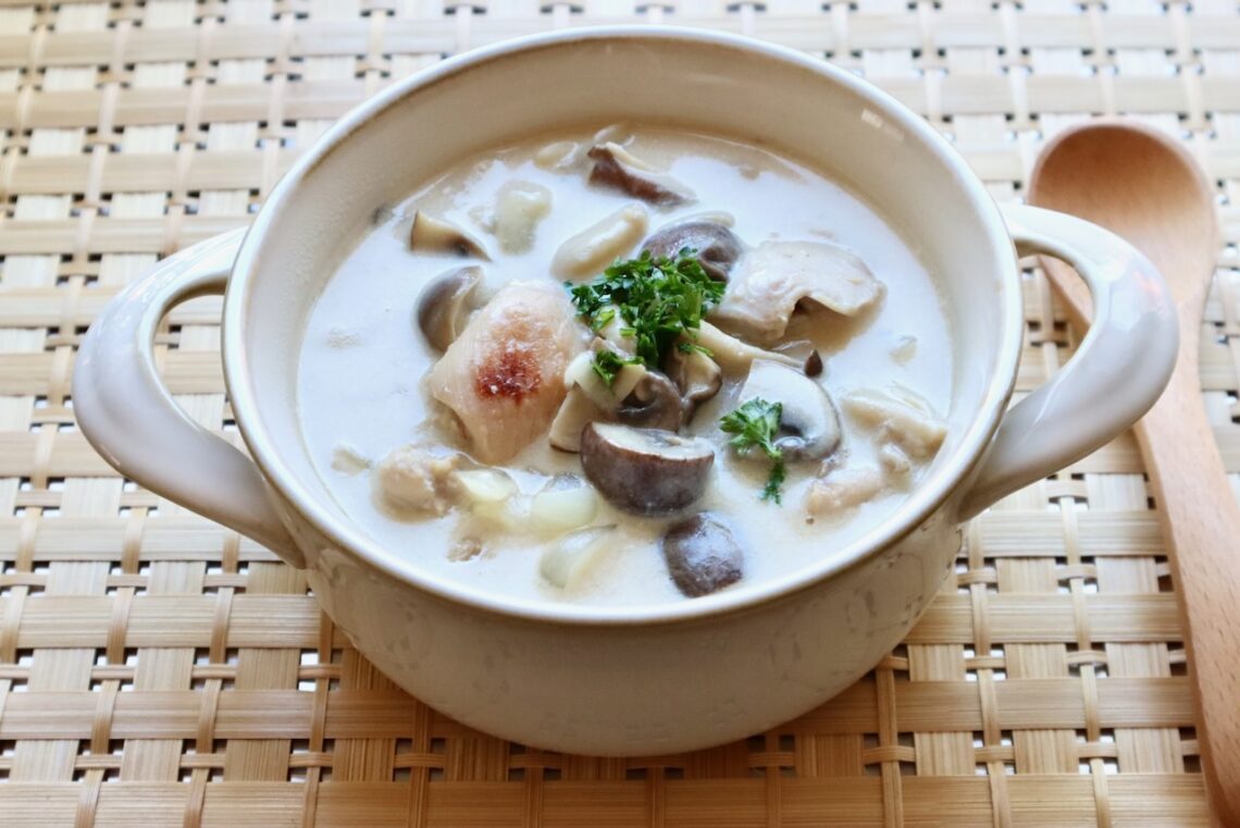 Cream Stew with Mushrooms