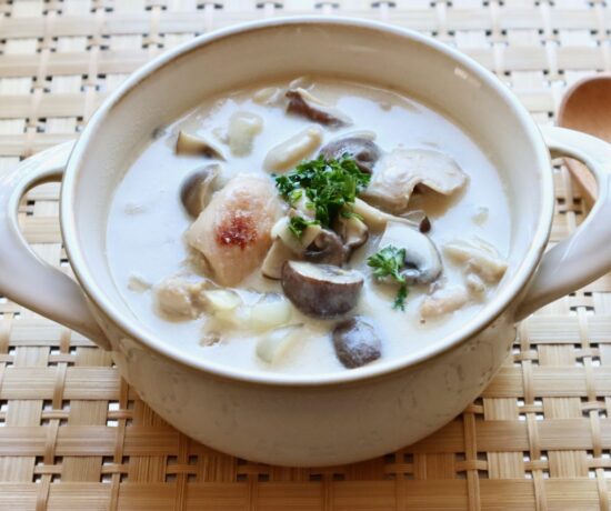 Cream Stew with Mushrooms