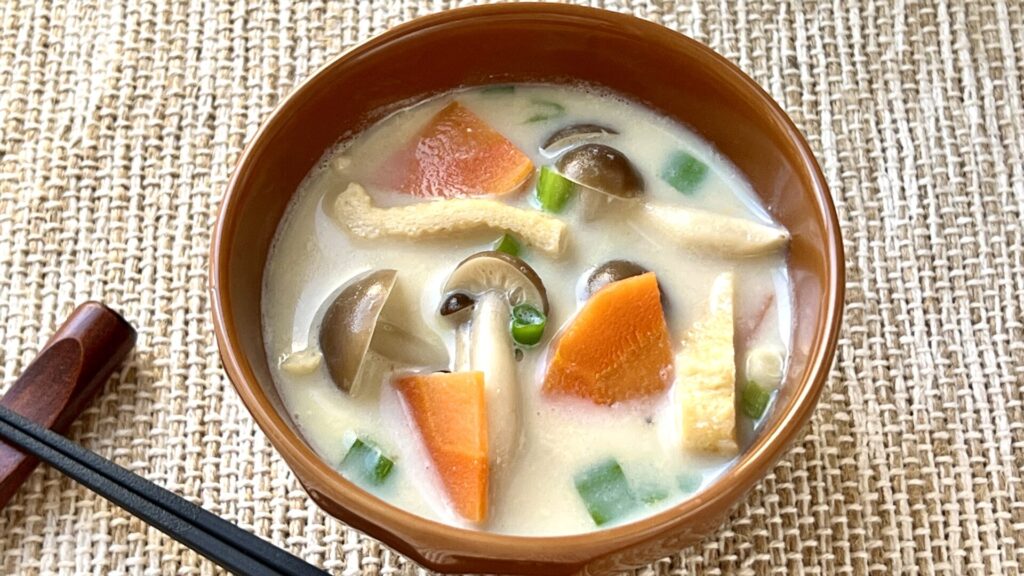 Miso Soup with Soy Milk