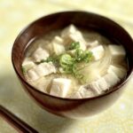 Miso Soup with Onion Pork Belly & Tofu