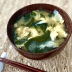 Miso Soup with Wakame and Eggs